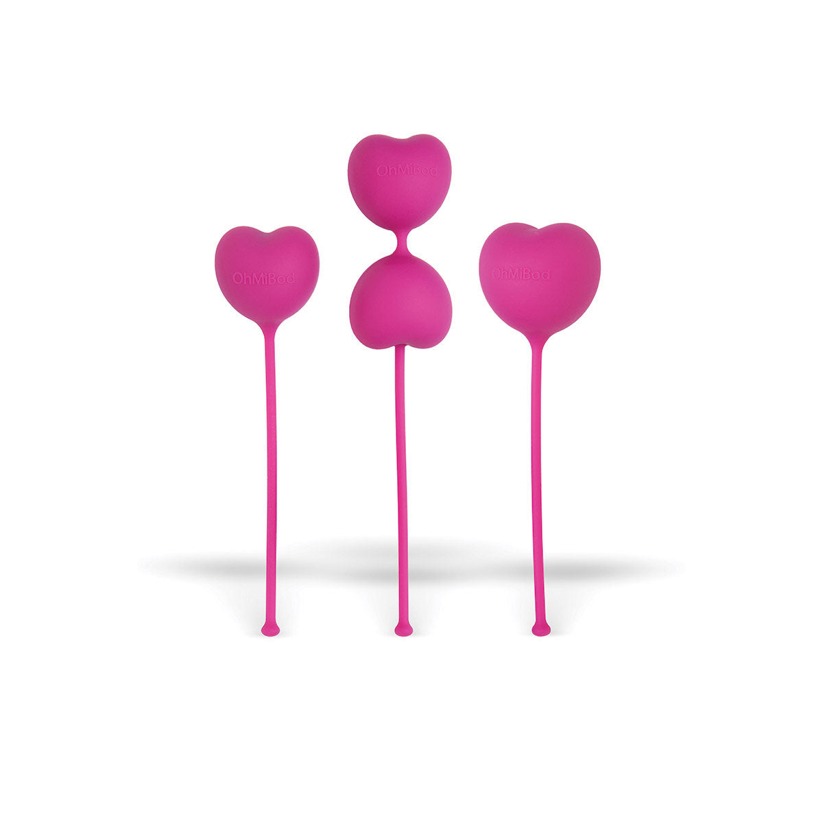 OhMiBod LoveLife Flex Kegel Exerciser 3-Piece Set Pink - Not Very Vanilla