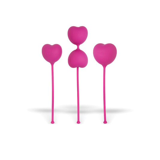 OhMiBod LoveLife Flex Kegel Exerciser 3-Piece Set Pink - Not Very Vanilla