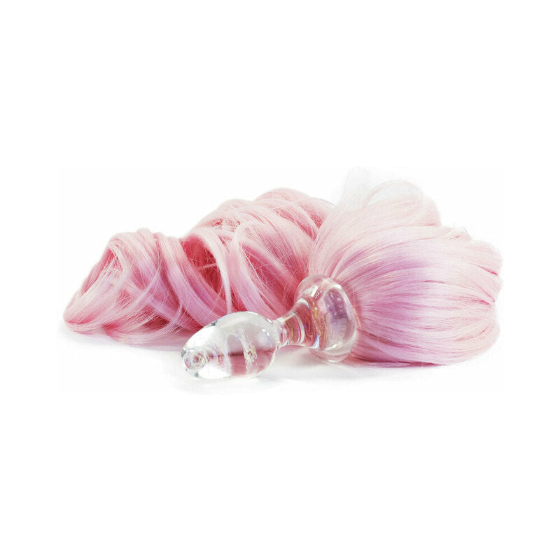 Crystal Delights Minx Pony Tail Plug Baby Pink - Not Very Vanilla