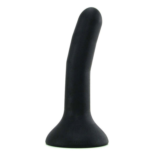 Wet For Her FIVE Small 5.1 in. Dildo Black - Not Very Vanilla