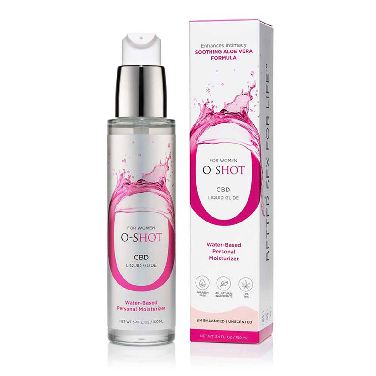 Omax O-Shot CBD Water-Based Lubricant 3.4 oz. - Not Very Vanilla