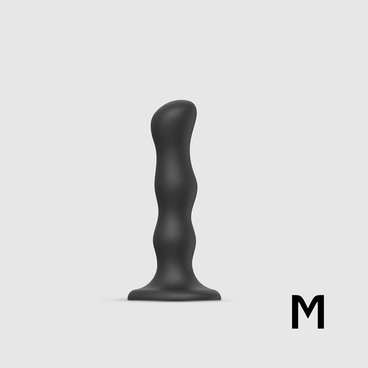 Strap-On-Me Geisha Ball Dildo Medium Black - Not Very Vanilla