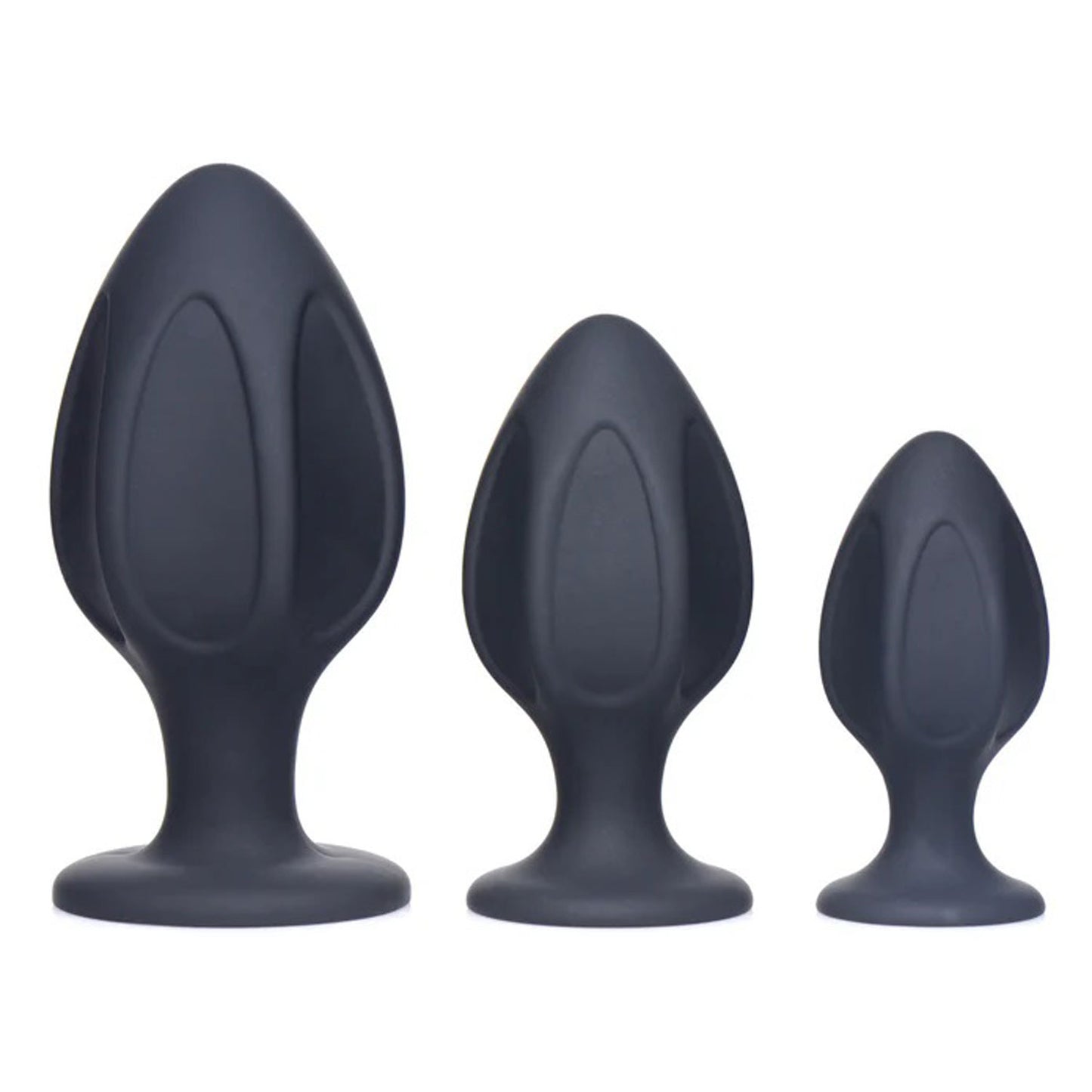 Triple Juicers Silicone Anal Trainer Set - Black - Not Very Vanilla