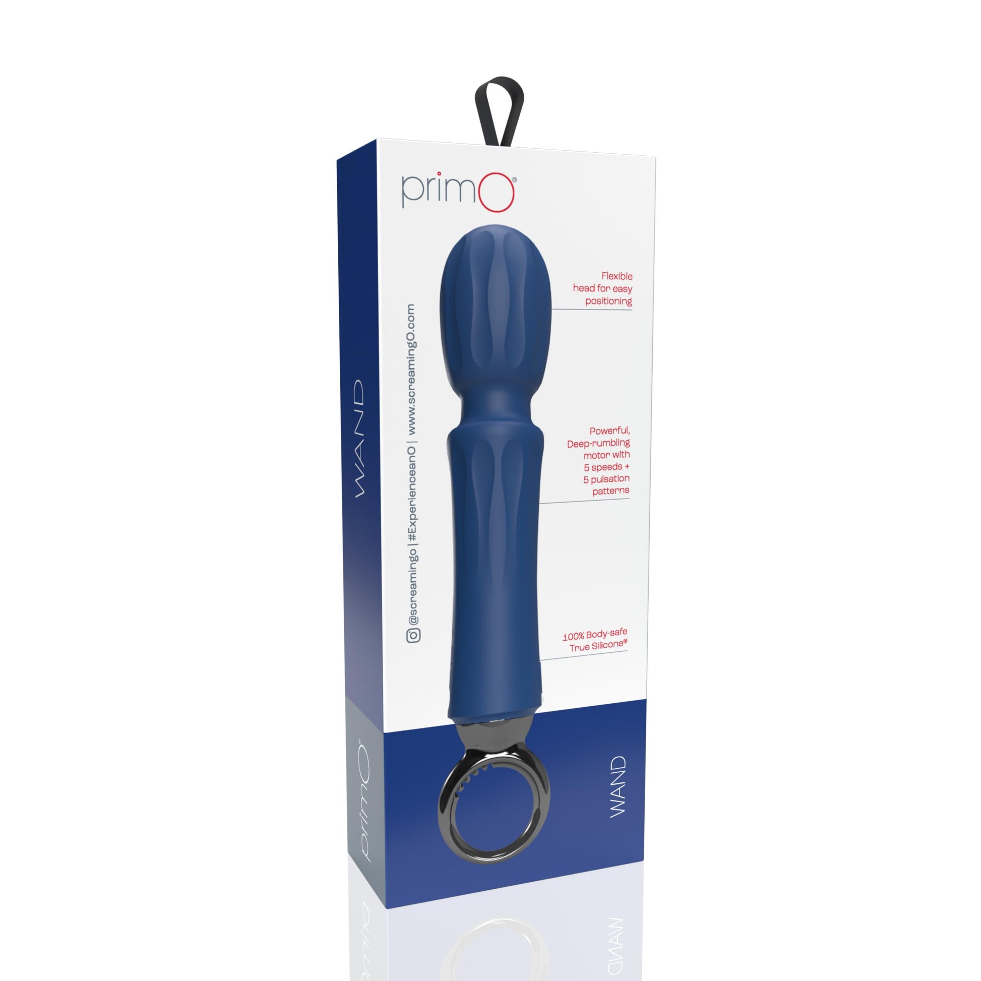 Primo Wand Rechargeable Vibe - Blueberry - Not Very Vanilla