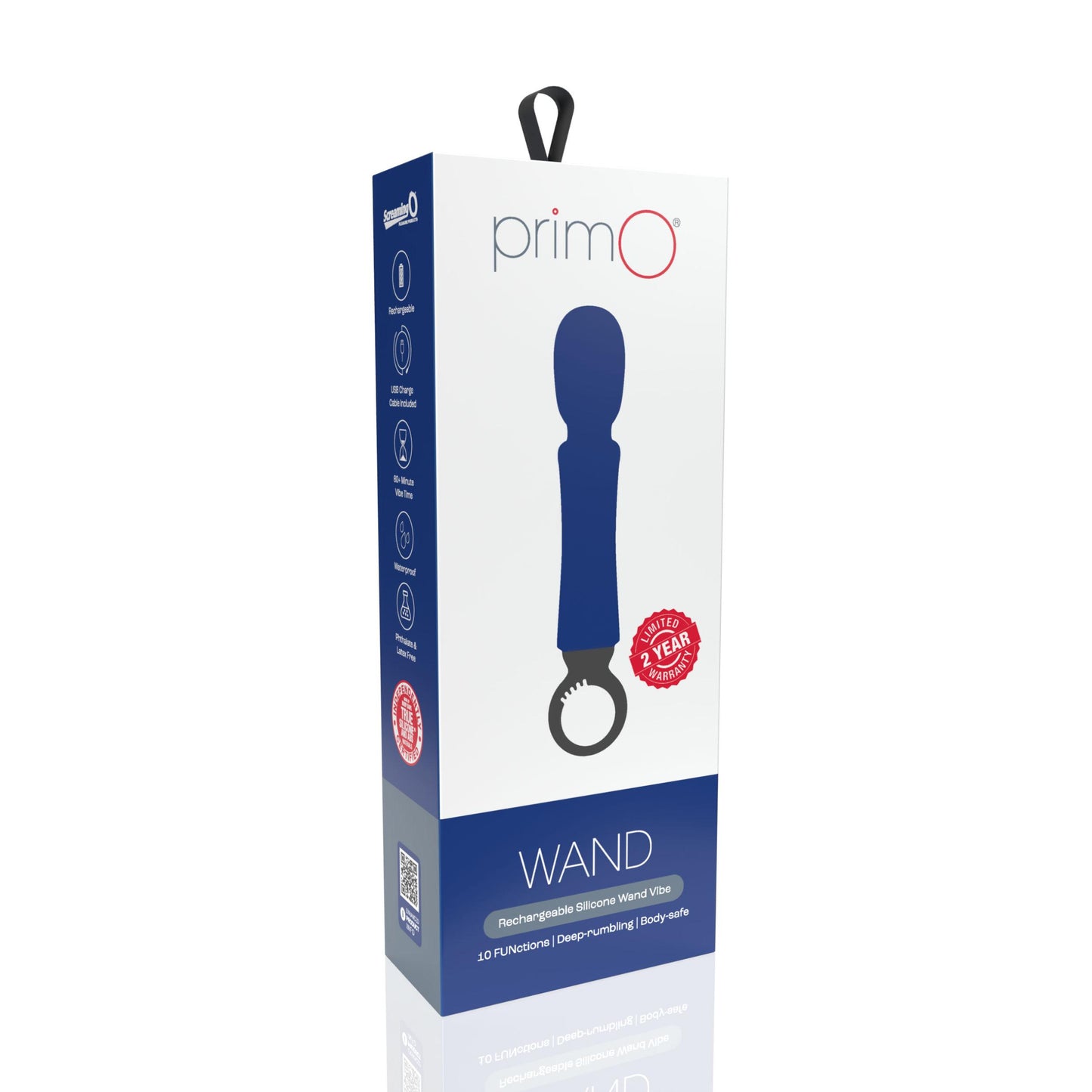 Primo Wand Rechargeable Vibe - Blueberry - Not Very Vanilla