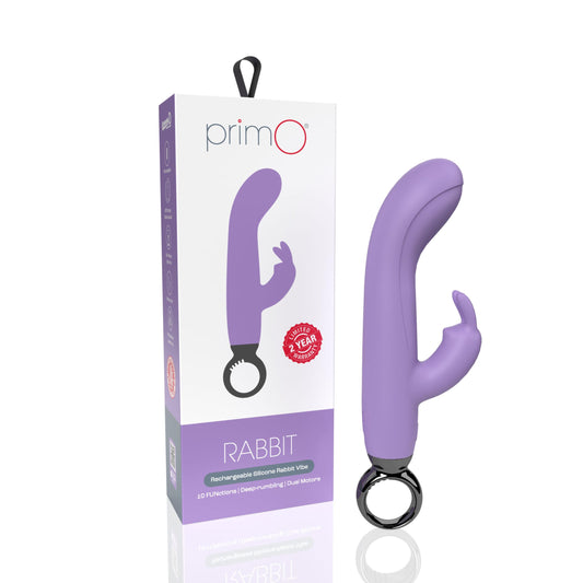 Primo Rabbit Rechargeable Vibrator - Lilac - Not Very Vanilla