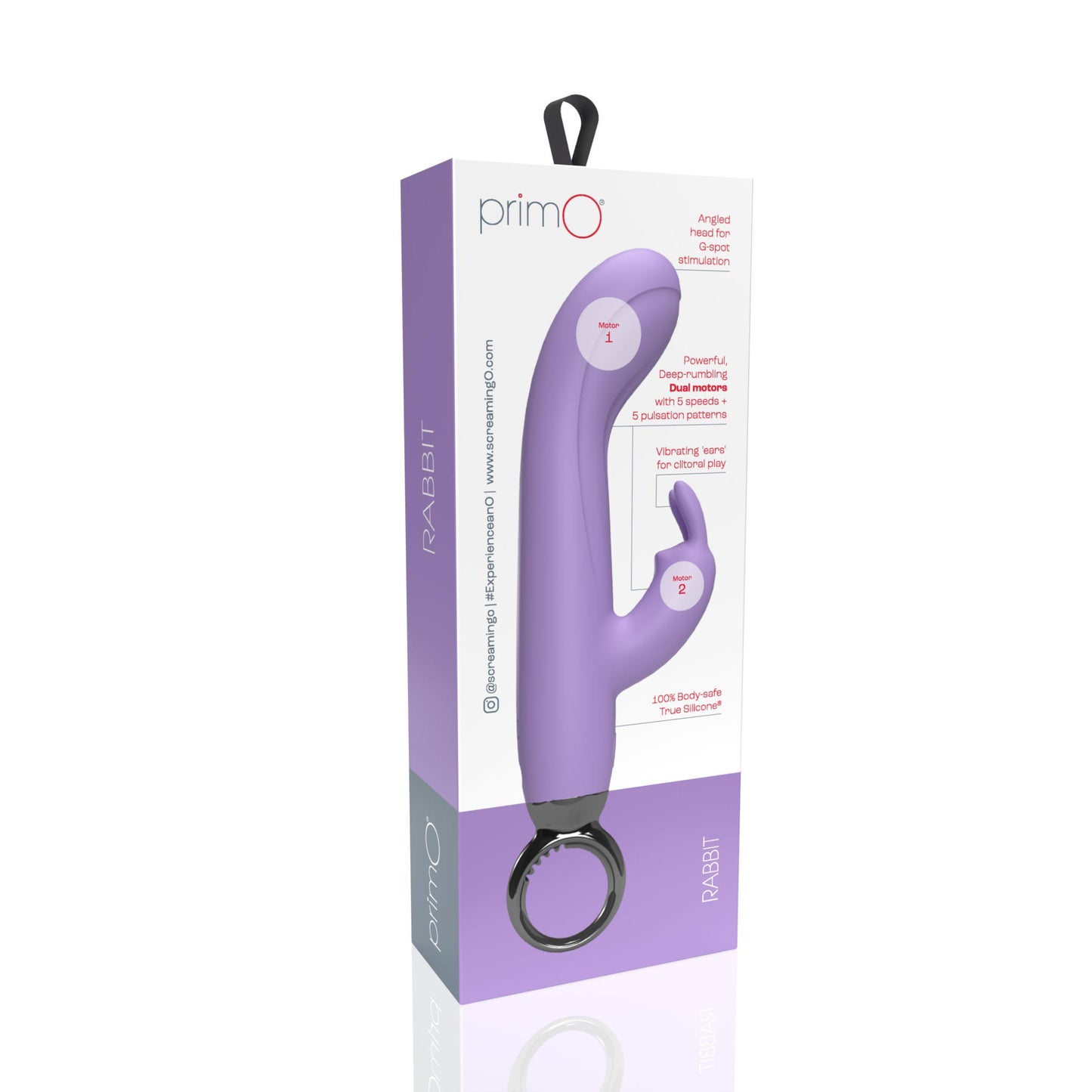 Primo Rabbit Rechargeable Vibrator - Lilac - Not Very Vanilla