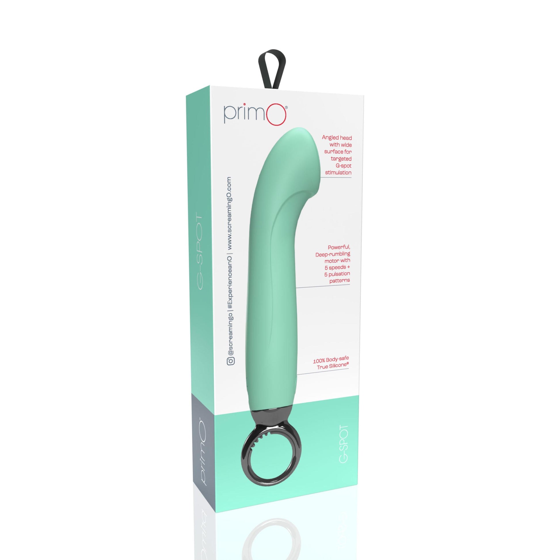 Primo G-Spot Rechargeable Vibrator - Kiwi - Not Very Vanilla