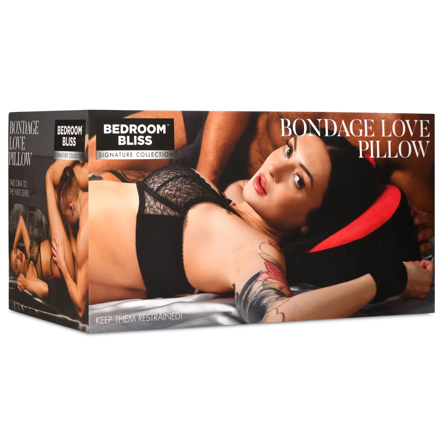 Bondage Love Pillow - Black/red - Not Very Vanilla