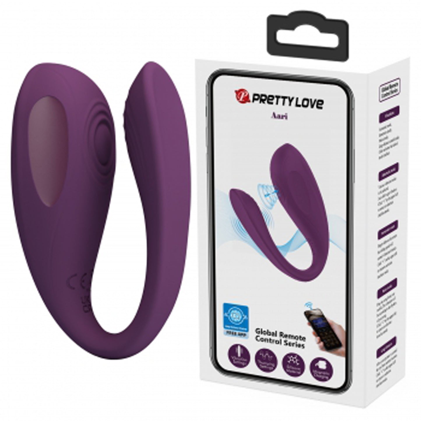 Aari Global App Control Vibrator -  Purple