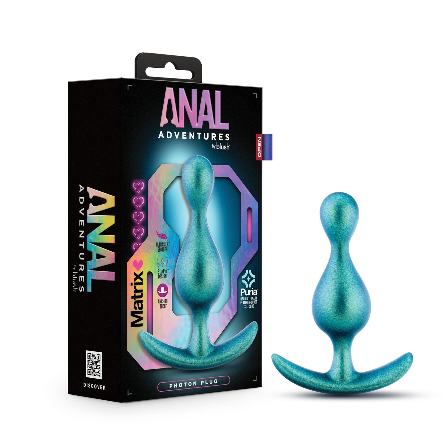 Anal Adventures Matrix - Photon Plug - Neptune Teal - Not Very Vanilla