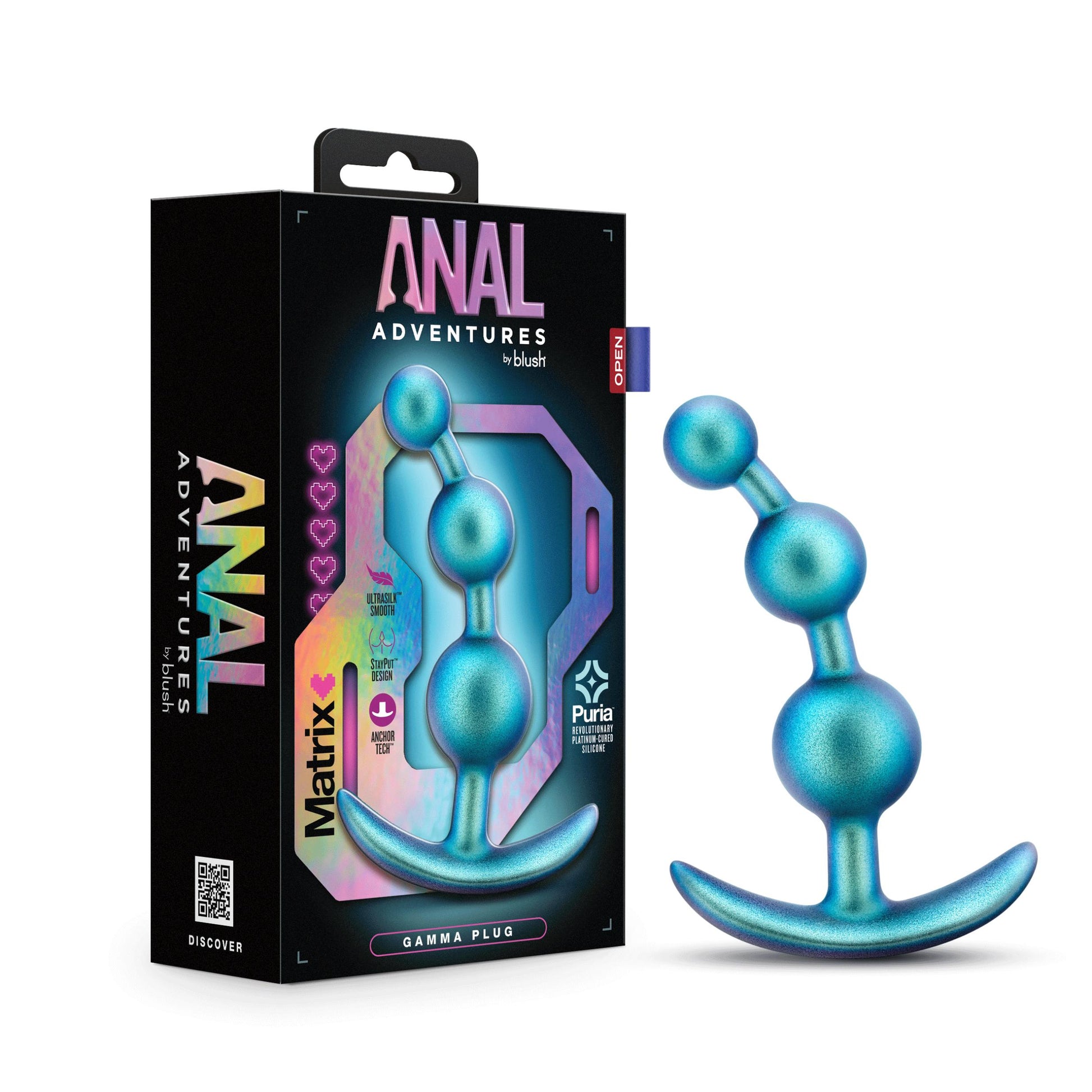 Anal Adventures Matrix - Gamma Plug - Neptune Teal - Not Very Vanilla