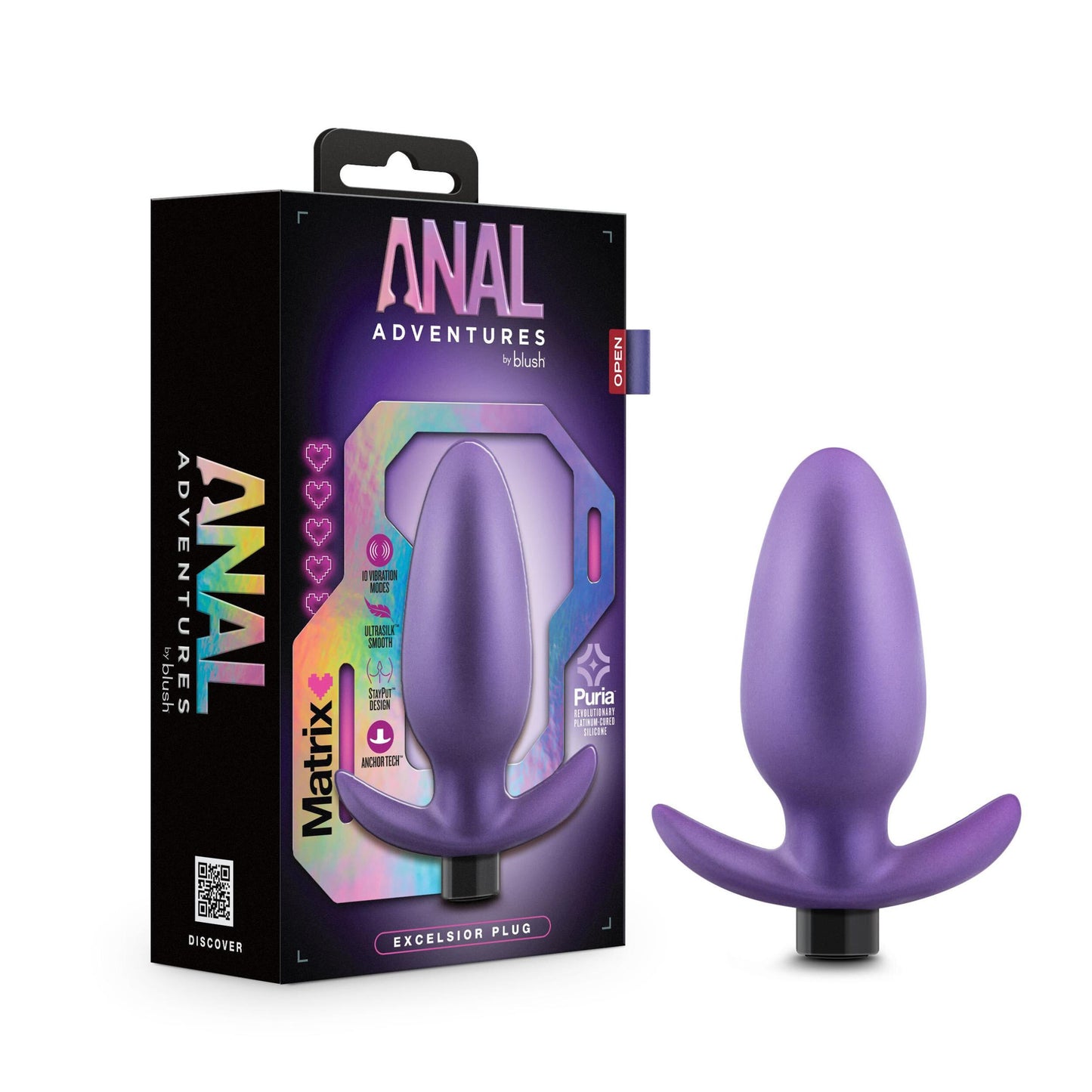 Anal Adventures Matrix - Excelsior Plug - Astro Violet - Not Very Vanilla