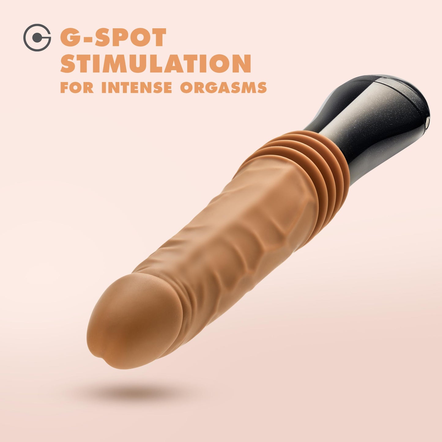 Dr. Skin Silicone - Dr. Arthur - Thrusting Gyrating Vibrating Dildo - Tan - Not Very Vanilla