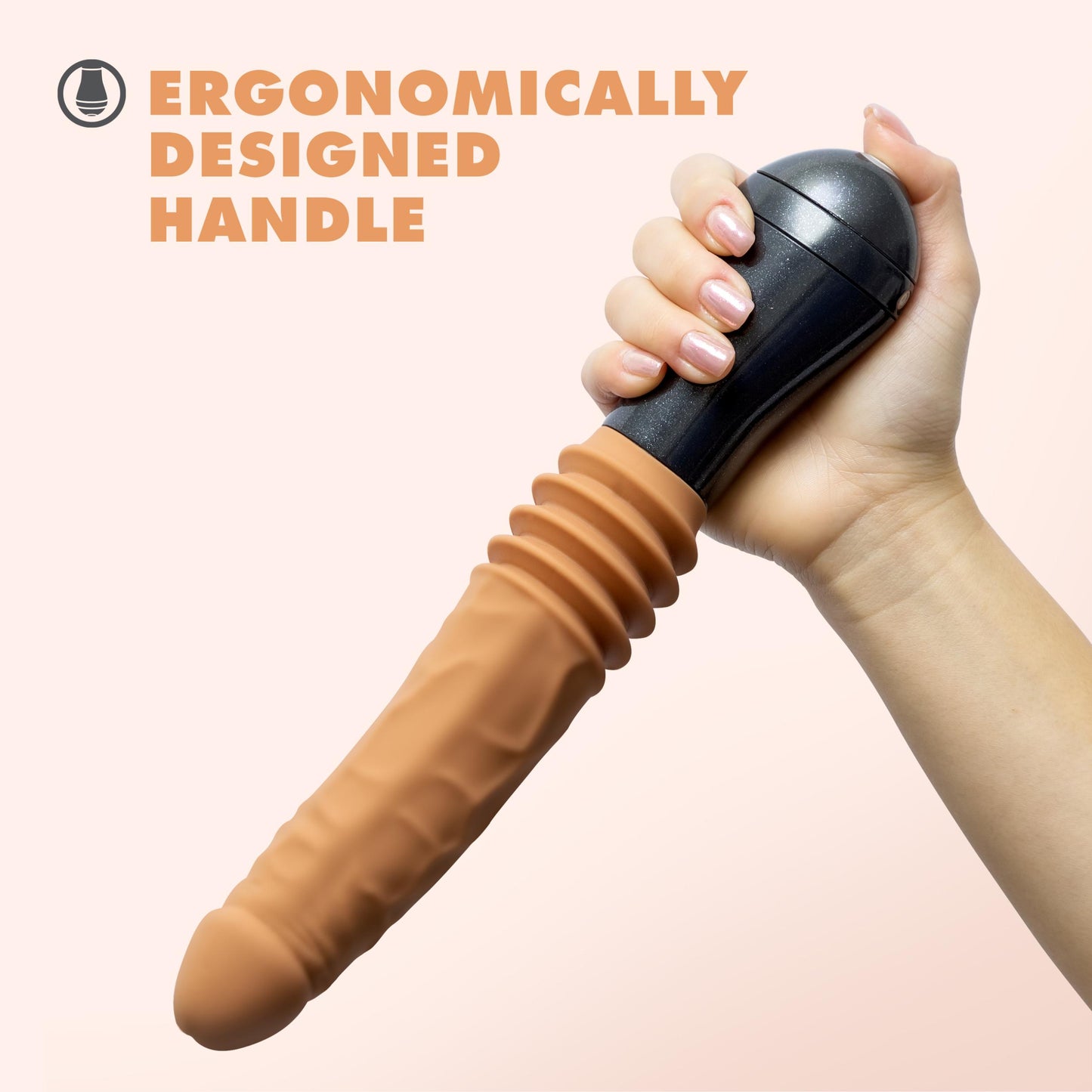 Dr. Skin Silicone - Dr. Arthur - Thrusting Gyrating Vibrating Dildo - Tan - Not Very Vanilla