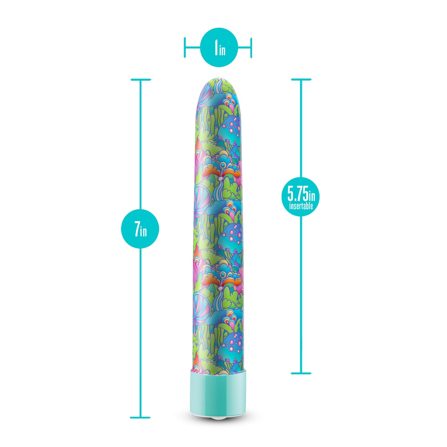 Limited Addiction - Utopia - 7 Inch Rechargeable Vibe - Aqua - Not Very Vanilla