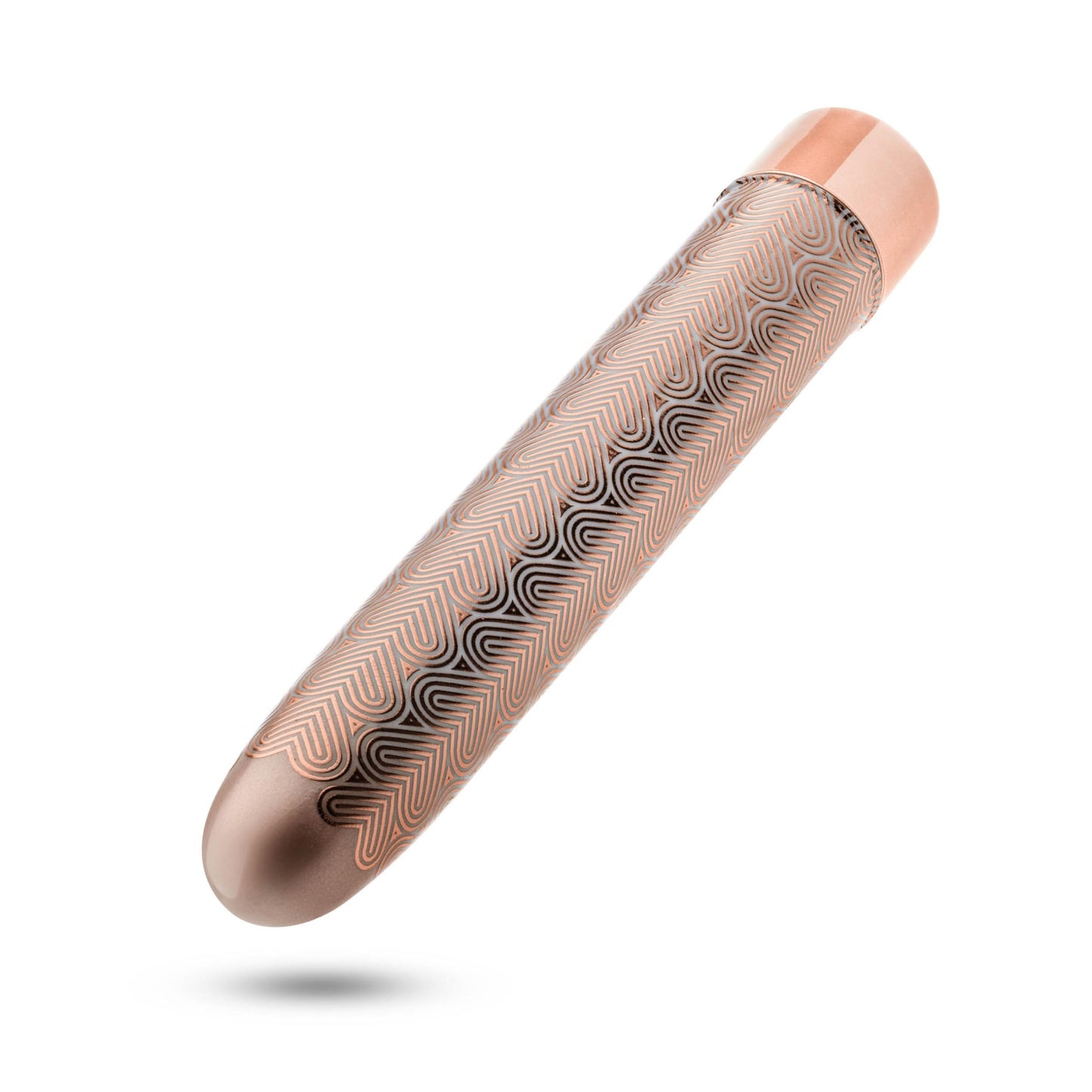 The Collection - Lattice - 7 Inch Rechargeable Vibe - Rose Gold - Not Very Vanilla