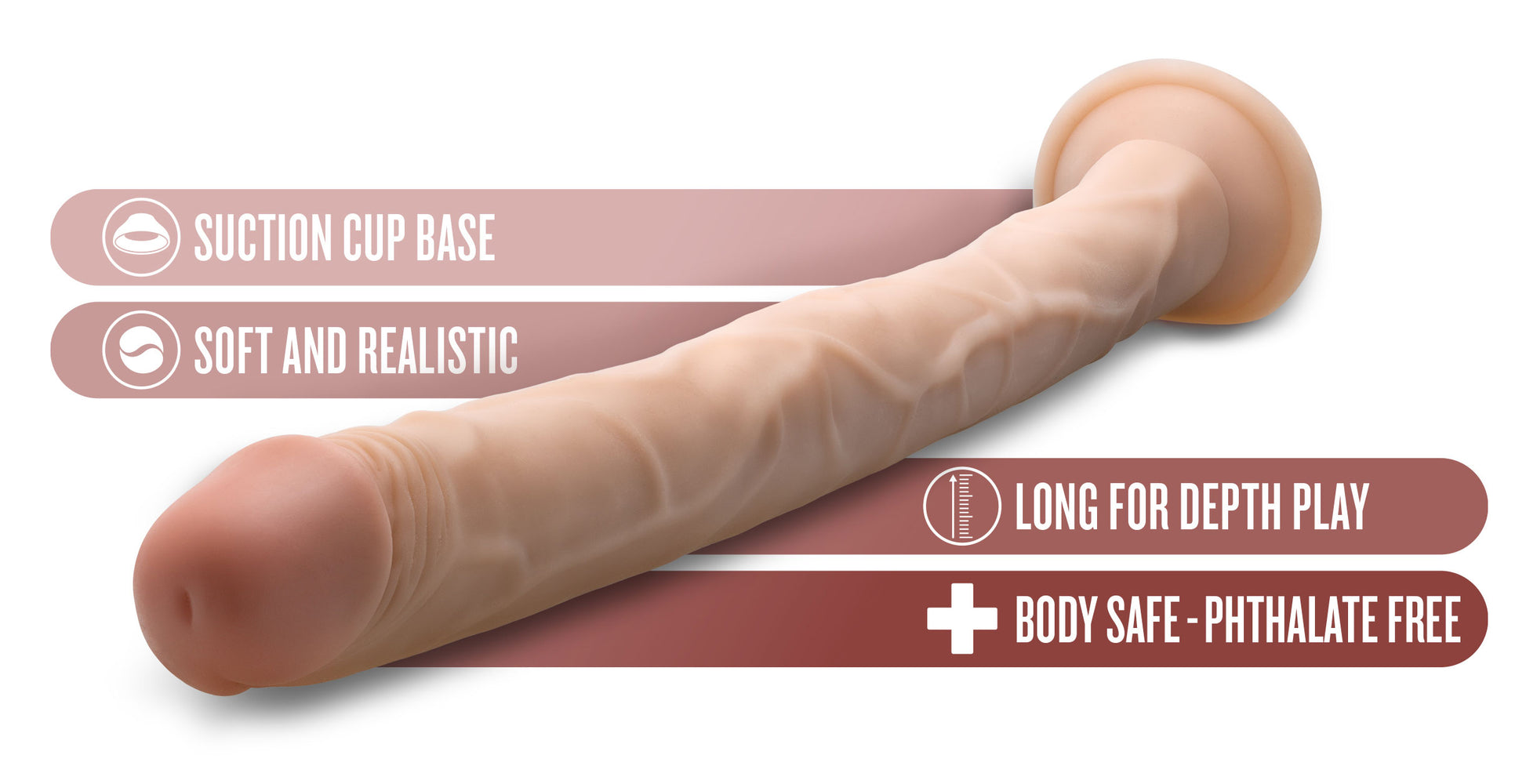 Dr. Skin - 19 Inch Dildo - Beige - Not Very Vanilla