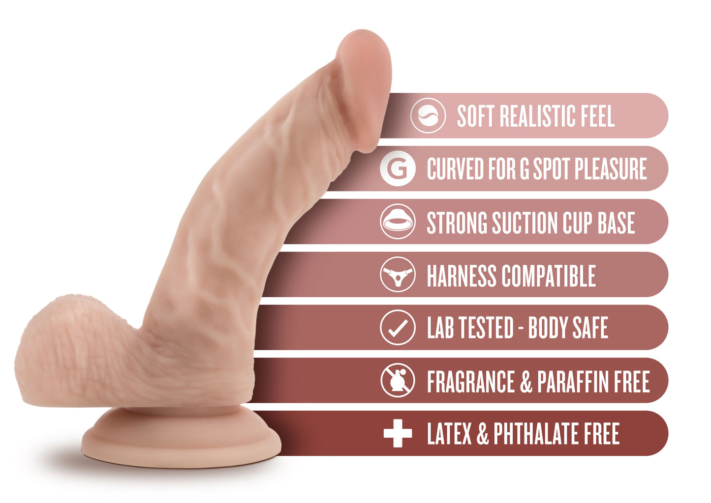 Dr. Skin - Dr. Stephen - 6.5 Inch Dildo With Balls - Beige - Not Very Vanilla