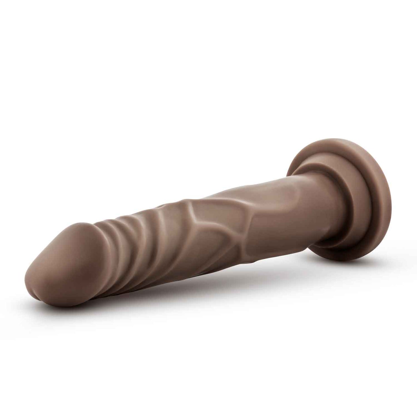 Dr. Skin Silicone - Dr. Carter - 7 Inch Dong With Suction Cup - Chocolate - Not Very Vanilla