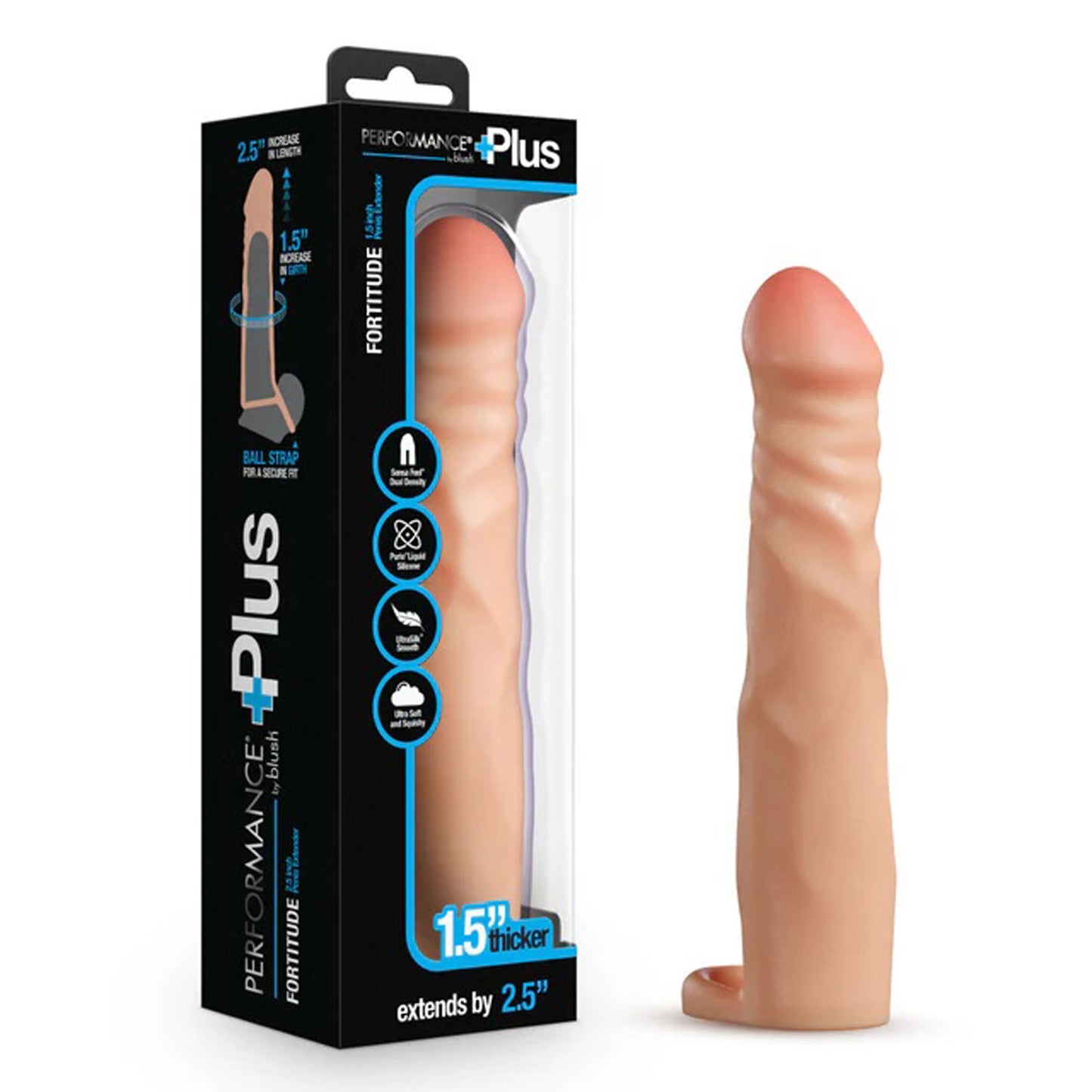 Performance Plus 2.5 Inch Silicone Penis Xtender - Beige