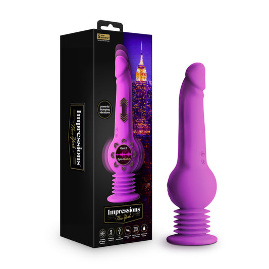 Impressions - New York - Gyro-Quake Dildo - Purple - Not Very Vanilla