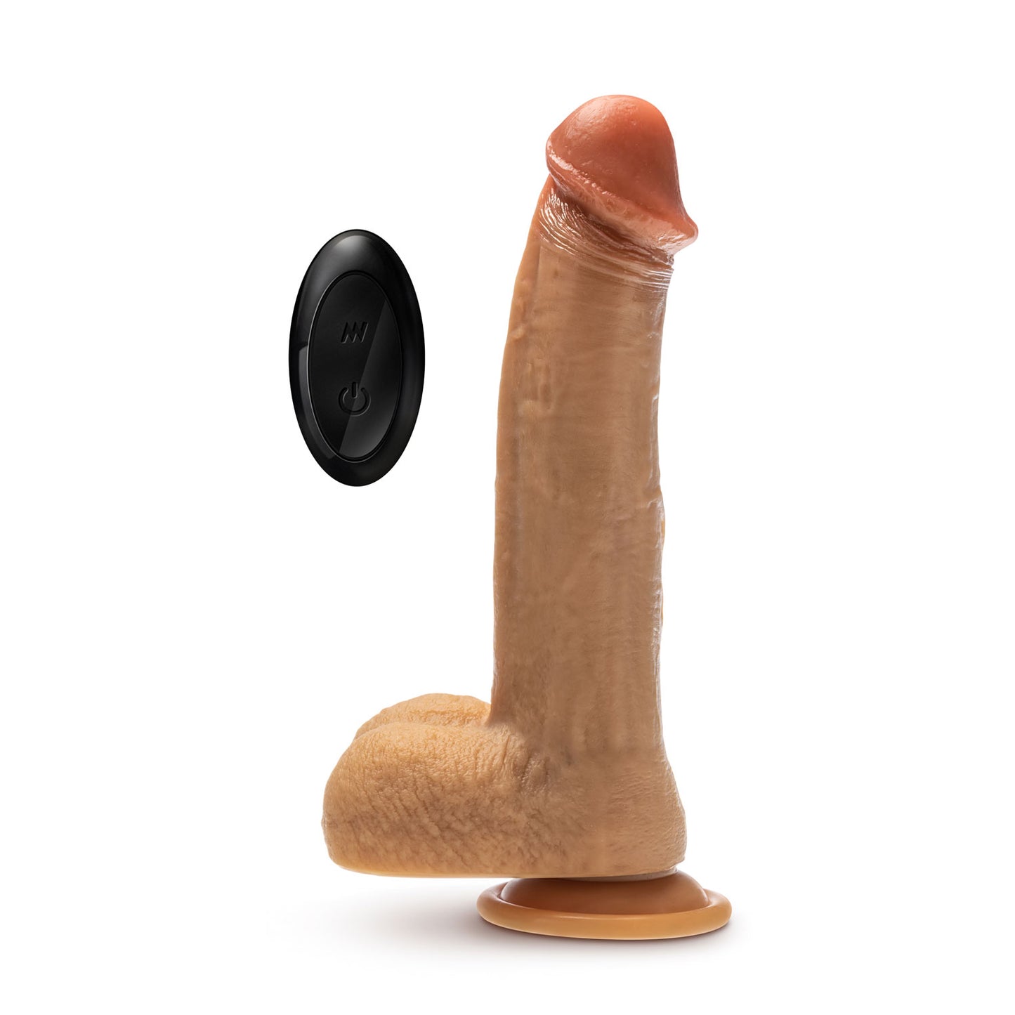 Dr. Skin Silicone - Dr. Phillips - 8.5 Inch Thrusting Dildo - Tan - Not Very Vanilla