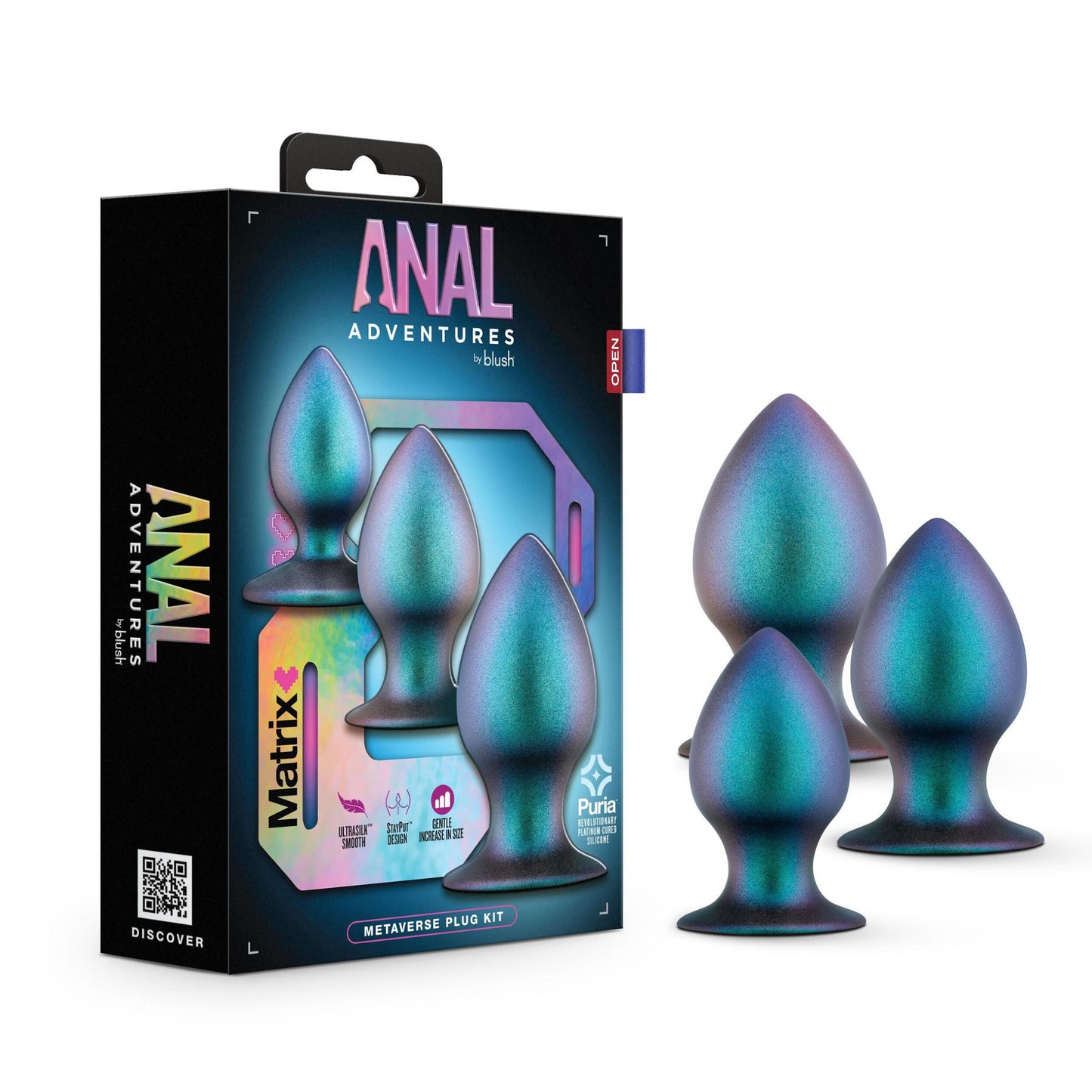 Anal Adventures Matrix - Metaverse Plug Kit - Dark Millenia - Not Very Vanilla