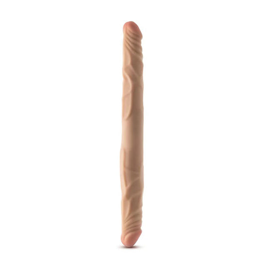 Dr. Skin Plus - 14” Posable Double Dong - Beige - Not Very Vanilla