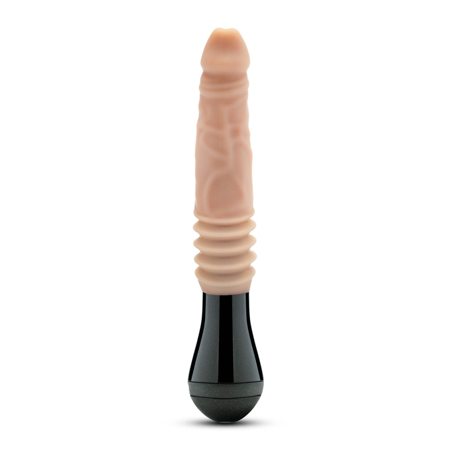 Dr. Skin Silicone - Dr. Knight - Thrusting Gyrating Vibrating Dildo - Beige - Not Very Vanilla