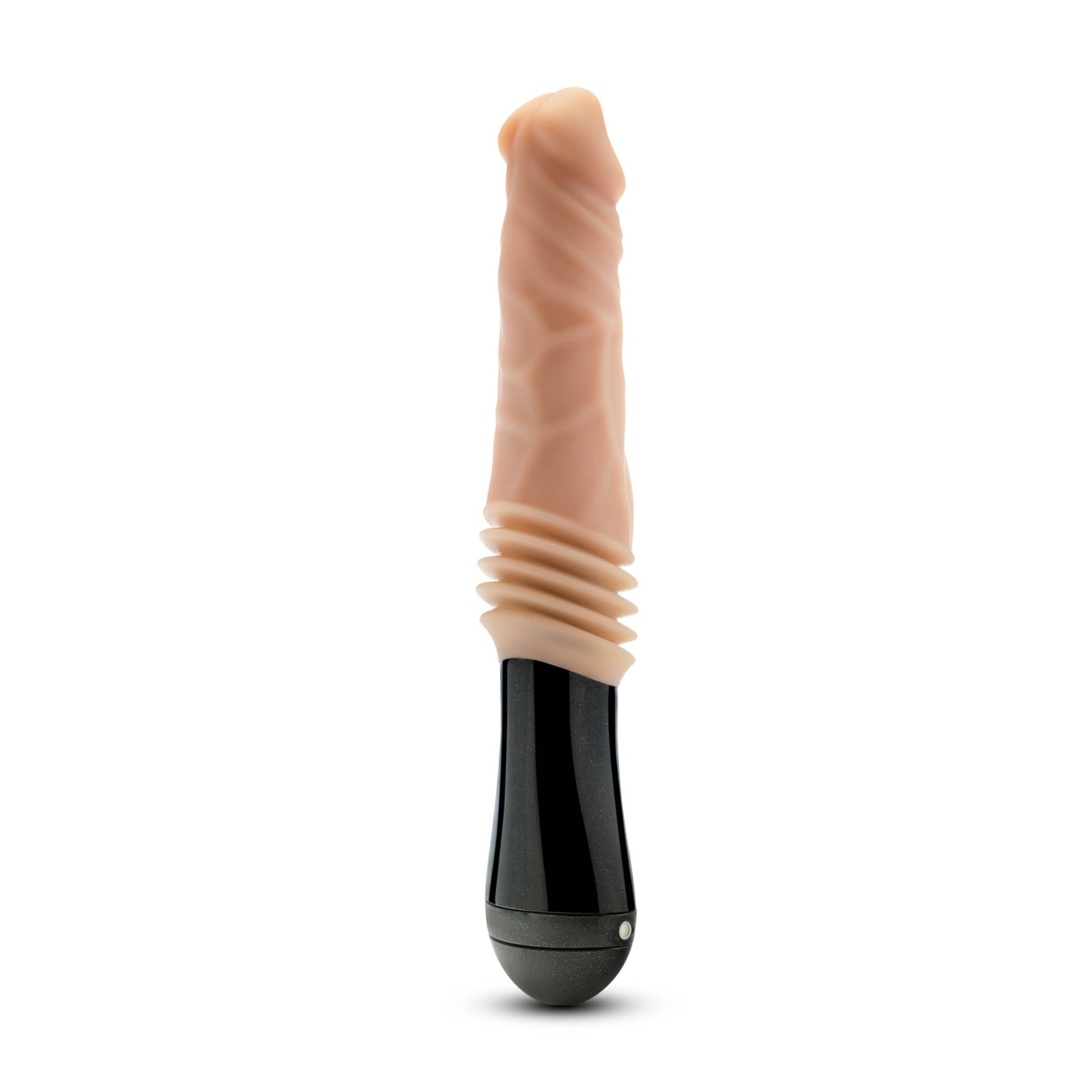 Dr. Skin Silicone - Dr. Knight - Thrusting Gyrating Vibrating Dildo - Beige - Not Very Vanilla