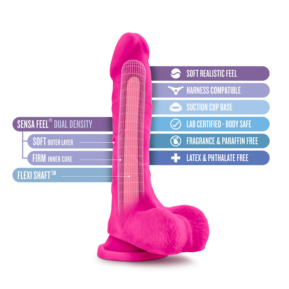 Au Natural - Bold - Thrill - 8.5 Inch Dildo - Pink - Not Very Vanilla