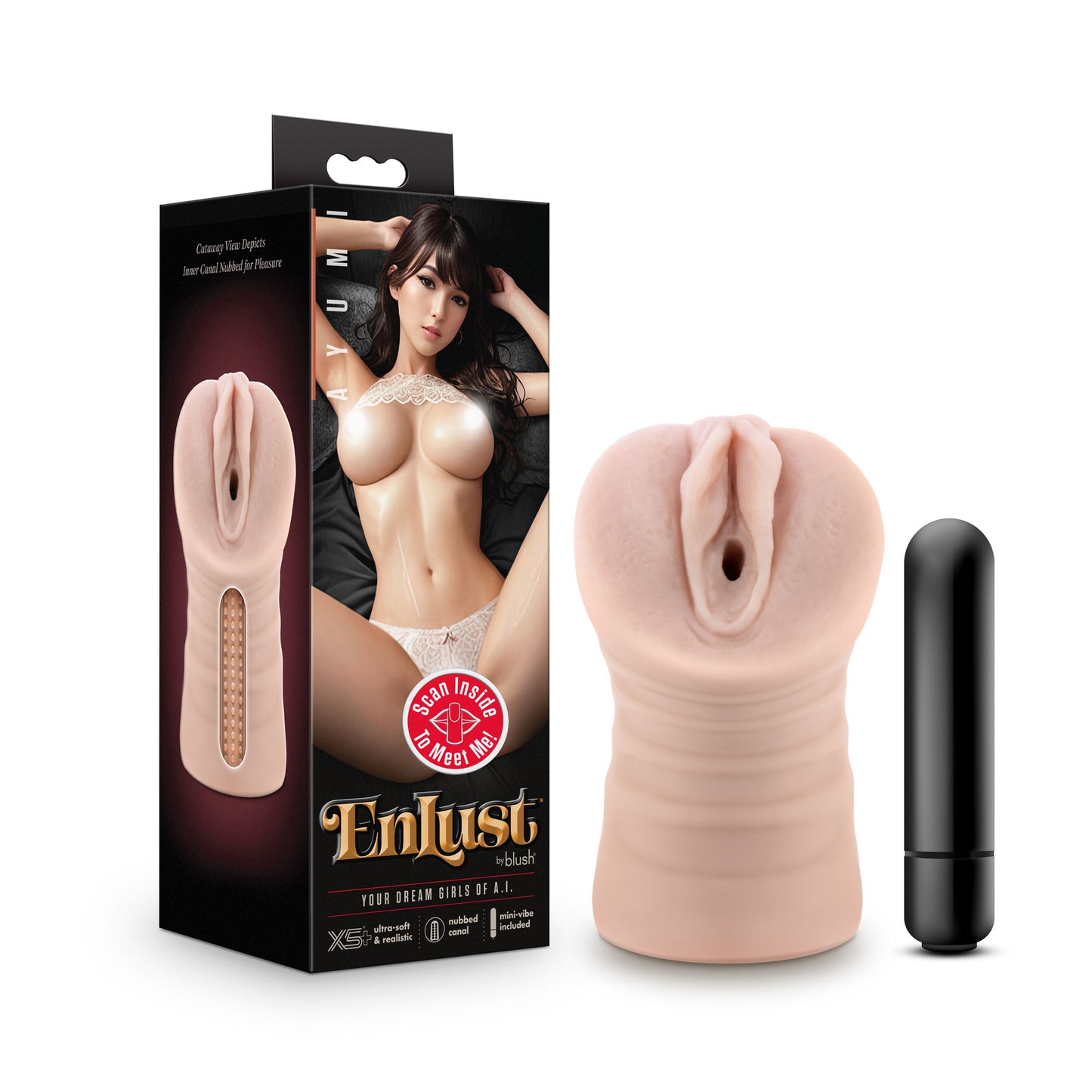 Enlust - Ayumi - Vibrating Stroker - Beige - Not Very Vanilla