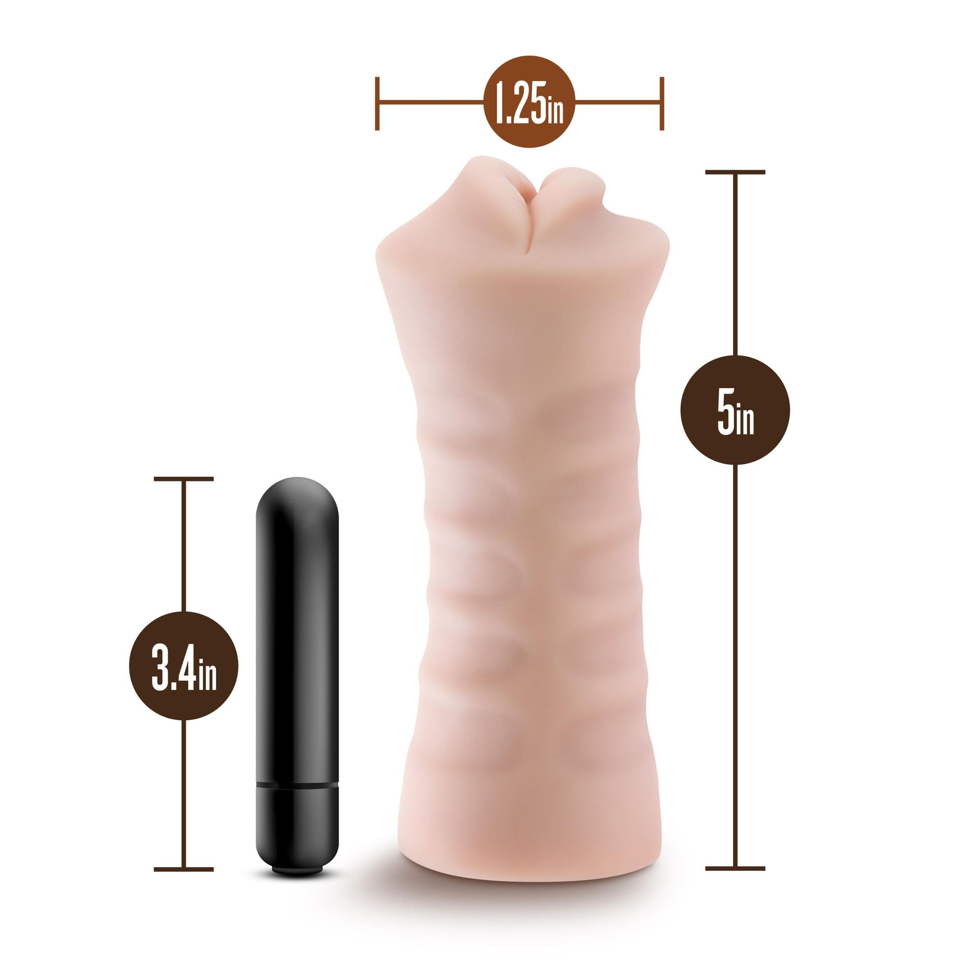 Enlust - Nicole - Vibrating Stroker - Beige - Not Very Vanilla