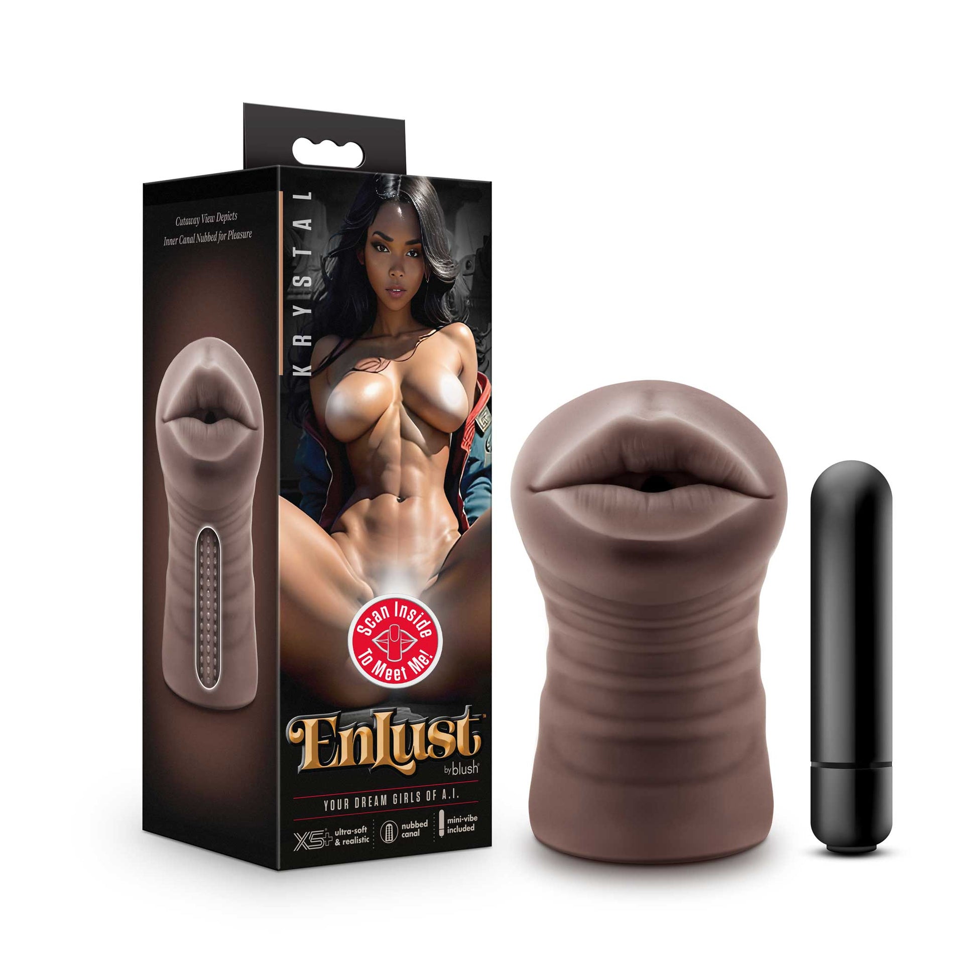 Enlust - Krystal - Vibrating Stroker - Brown - Not Very Vanilla