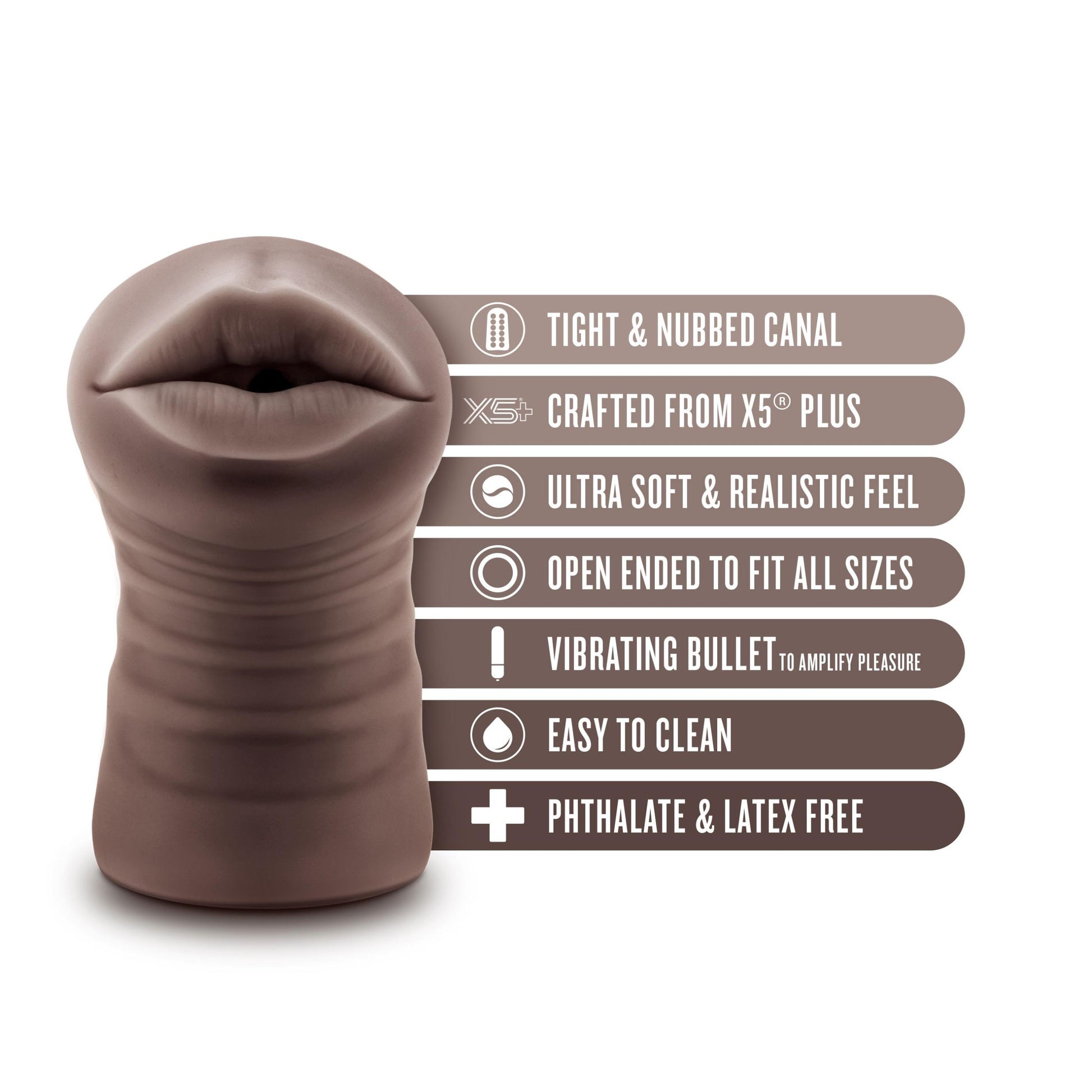 Enlust - Krystal - Vibrating Stroker - Brown - Not Very Vanilla