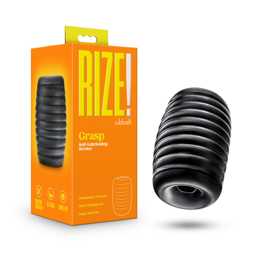 Rize - Grasp - Self-Lubricating Stroker - Black - Not Very Vanilla