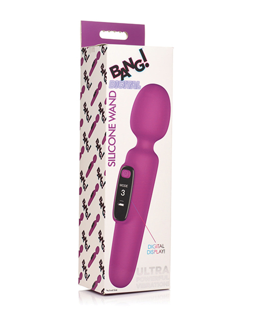 Bang Digital Silicone Wand - Purple - Not Very Vanilla