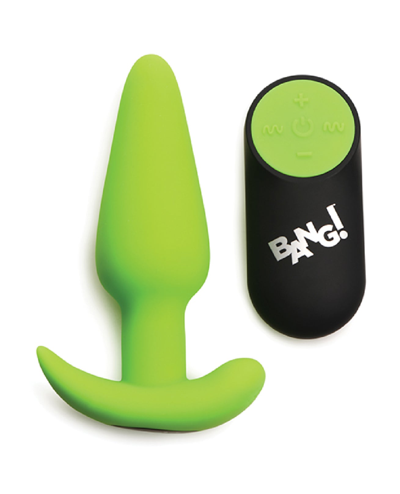 Glow in the Dark Butt Plug With Remote - Green - Not Very Vanilla