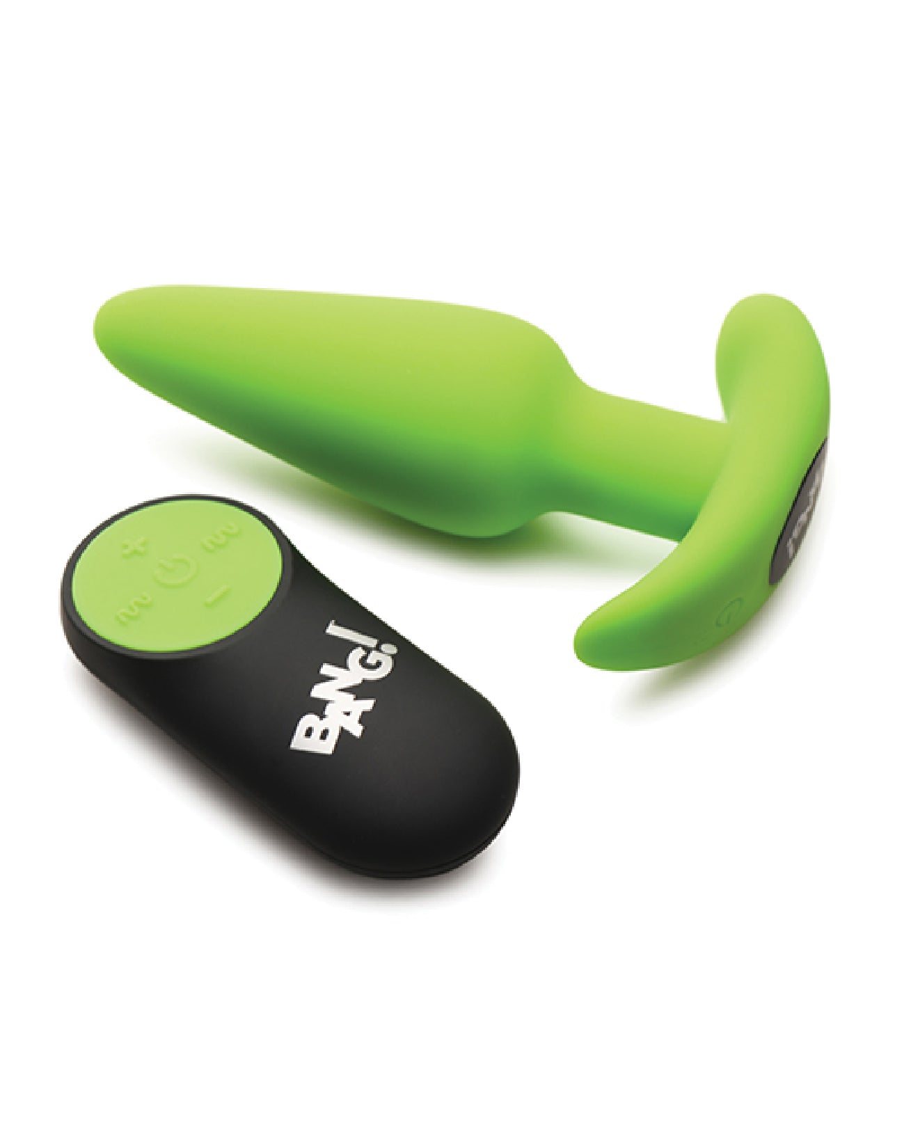 Glow in the Dark Butt Plug With Remote - Green - Not Very Vanilla