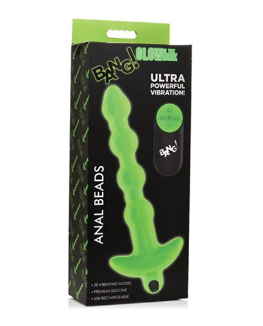 Glow in the Dark Anal Beads - Green - Not Very Vanilla