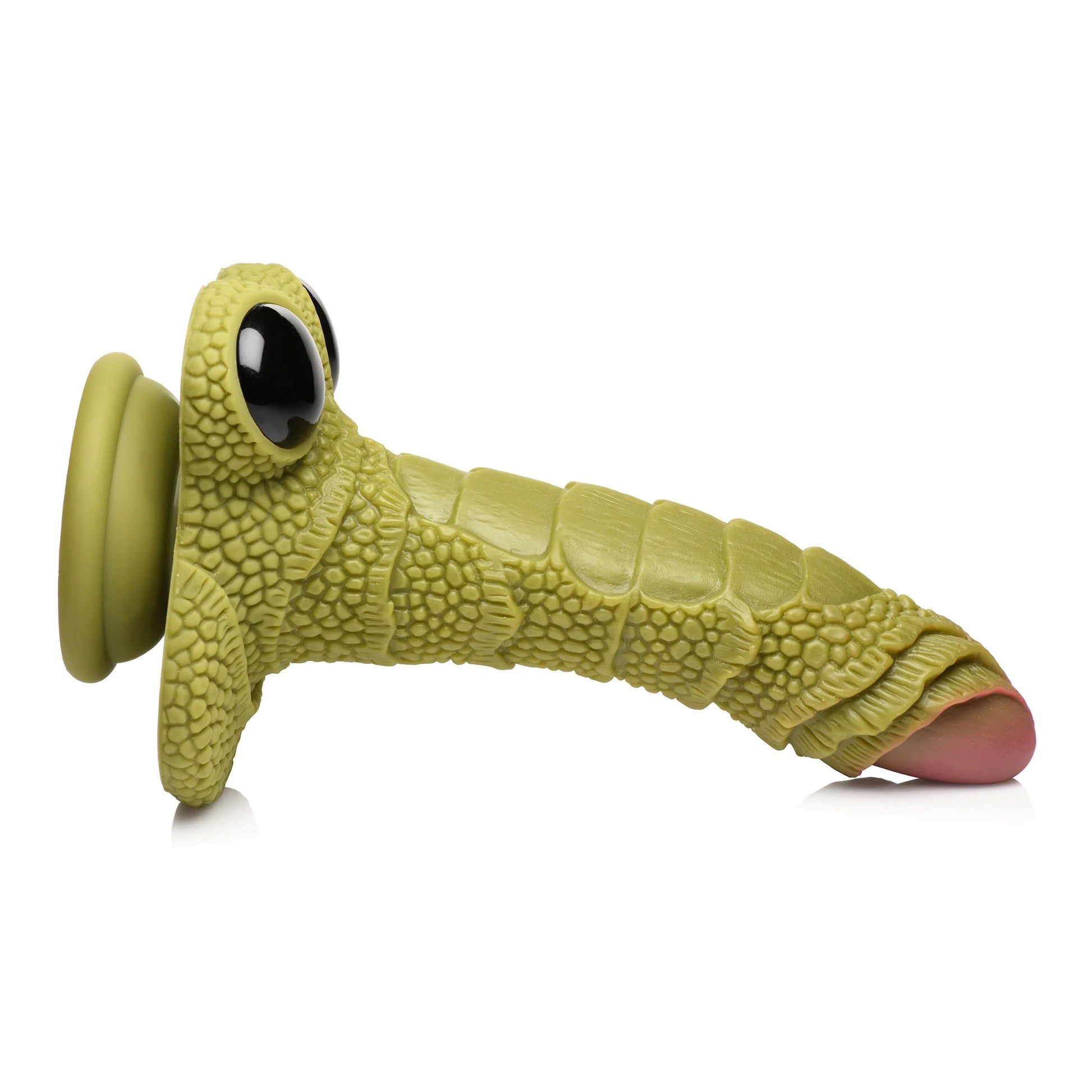 Swamp Monster Green Scaly Silicone Dildo - Not Very Vanilla