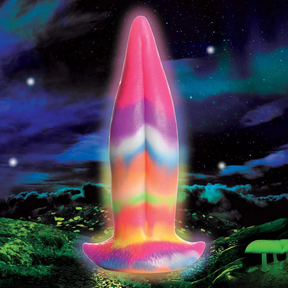 Unicorn Kiss - Unicorn Tongue - Glow-in-the-Dark - Silicone Dildo - Not Very Vanilla