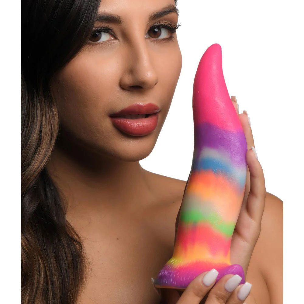 Unicorn Kiss - Unicorn Tongue - Glow-in-the-Dark - Silicone Dildo - Not Very Vanilla