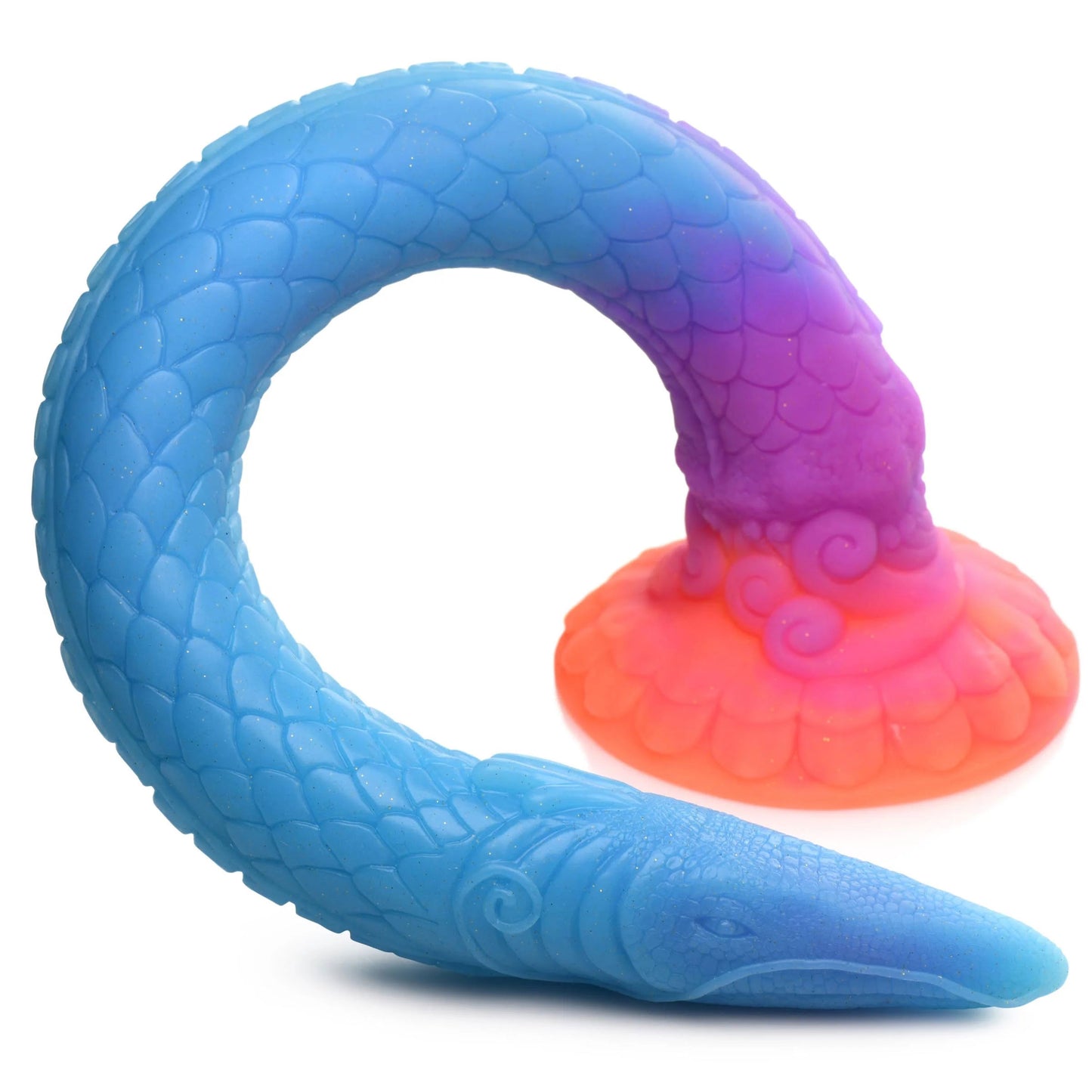 Makara Glow-in-the-Dark Silicone Snake Dildo - Not Very Vanilla