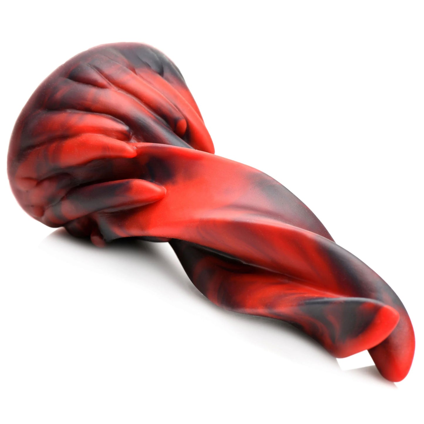 Hell Kiss Twisted Tongues Silicone Dildo - Red - Not Very Vanilla