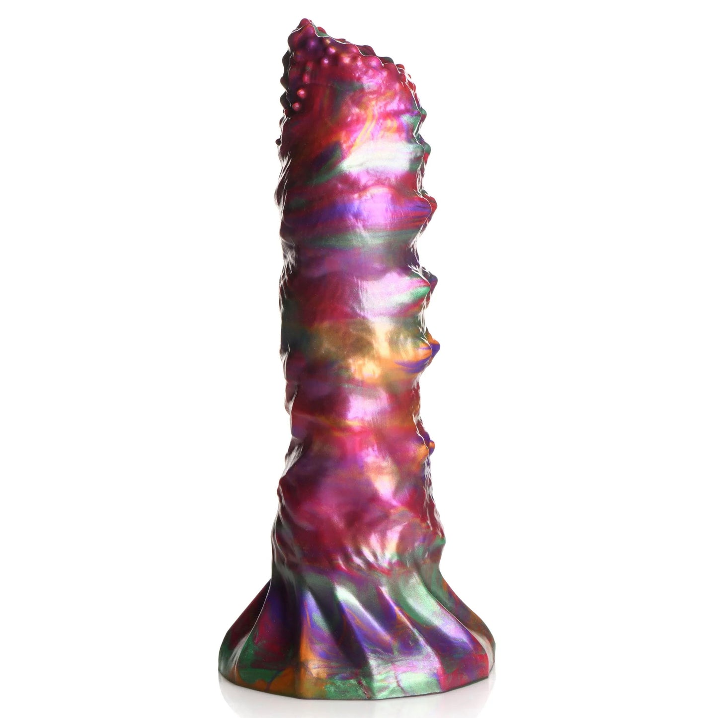 Larva Silicone Ovipositor Dildo With Eggs - Multicolor - Not Very Vanilla