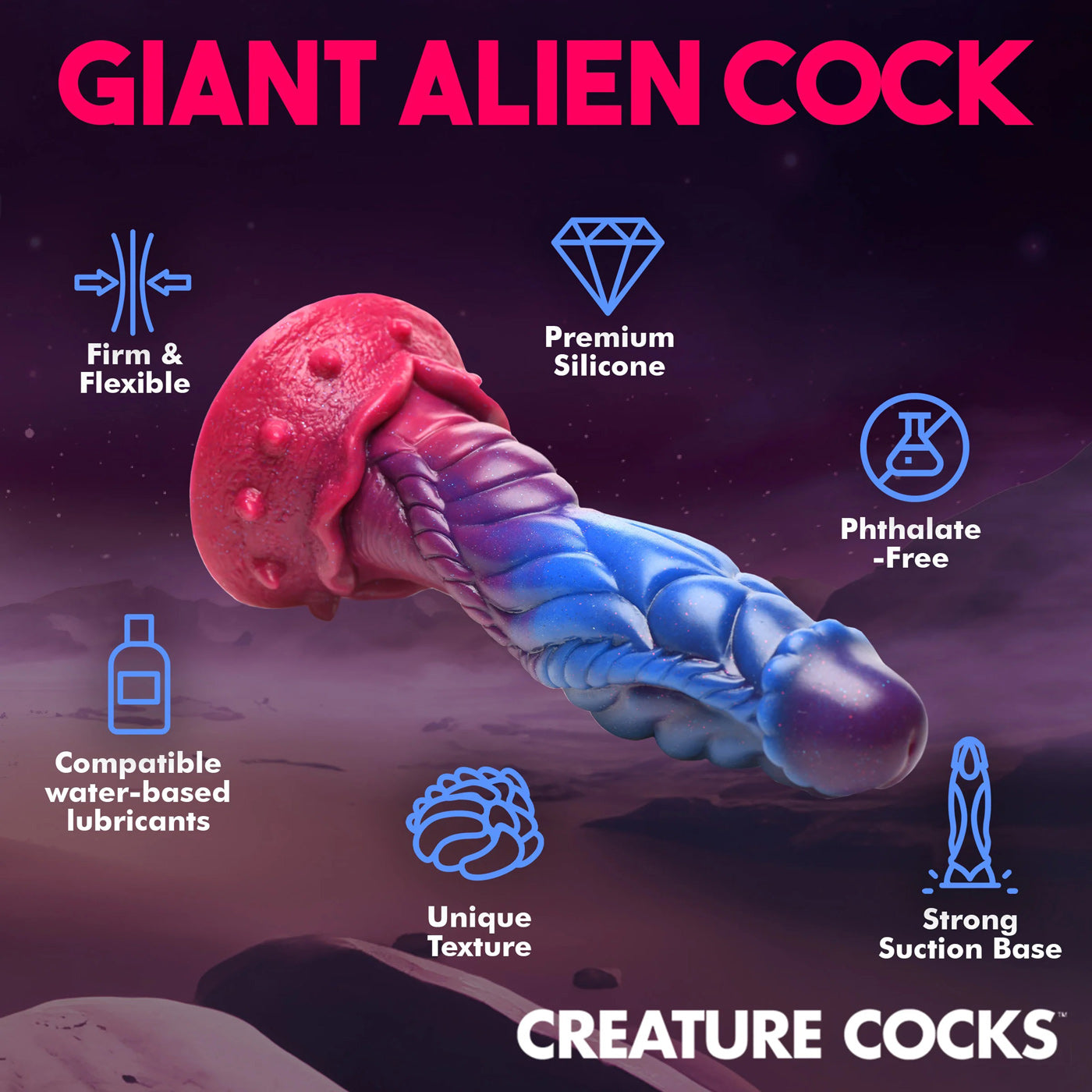 Intruder Alien Silicone Dildo - Not Very Vanilla