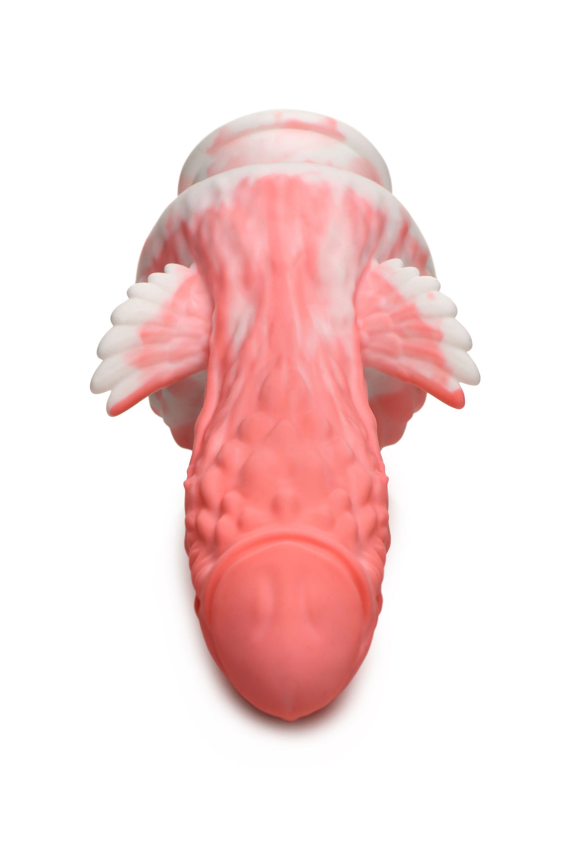 Pegasus Pecker Winged Silicone Dildo - Pink/white - Not Very Vanilla