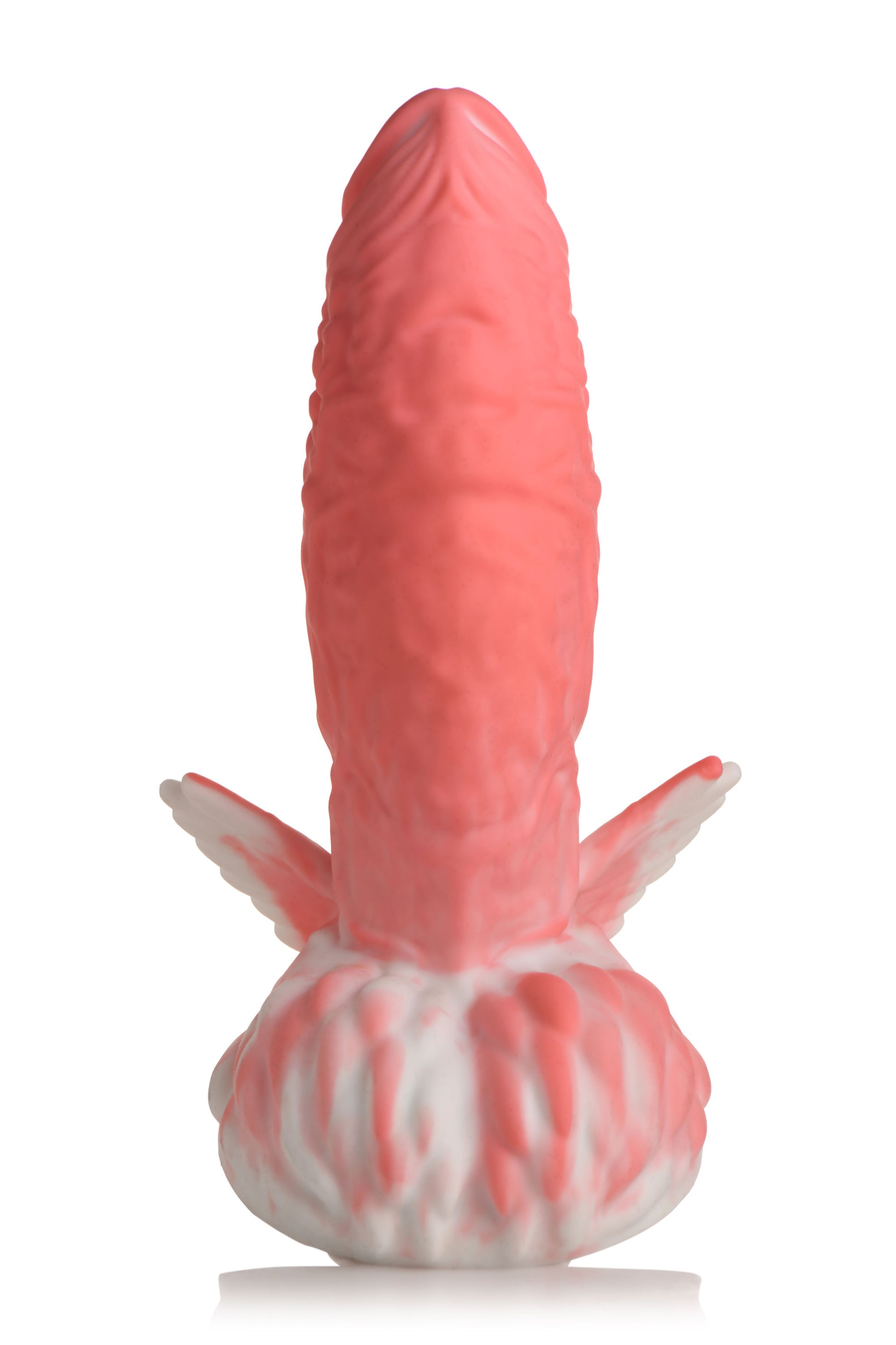 Pegasus Pecker Winged Silicone Dildo - Pink/white - Not Very Vanilla